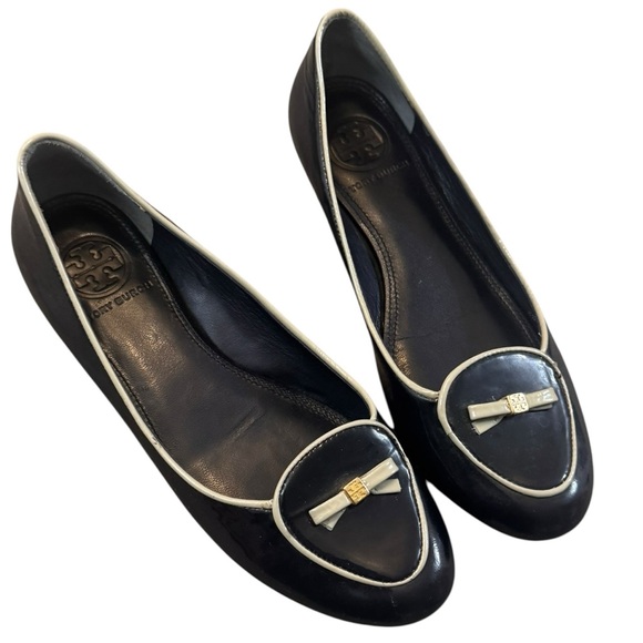 Tory Burch Dakota Patent Calf Ballet Loafers - Picture 2 of 7
